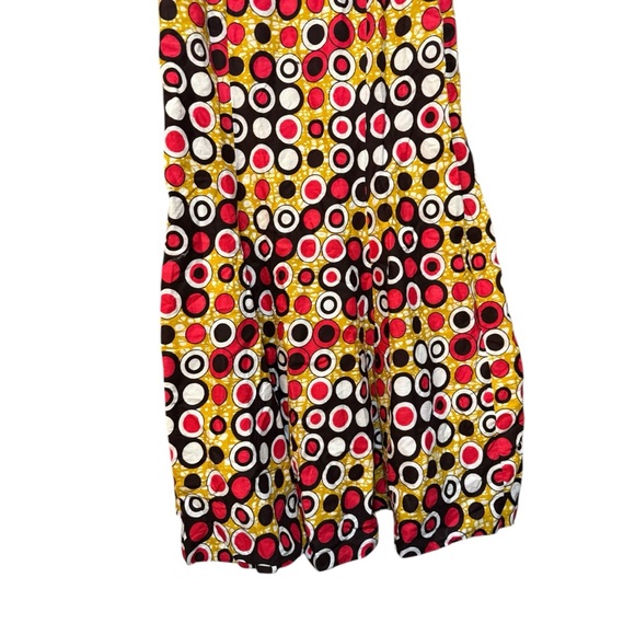 Vintage Geometric Circle & Lace Maxi Dress - Picture 3 of 8